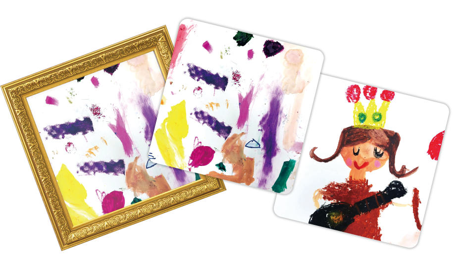 ミニタオル額縁風台紙付き