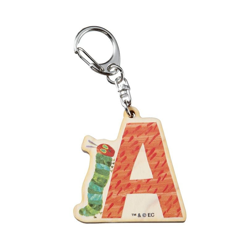はらぺこあおむし イニシャルウッドキーホルダー/A | グッドなグッズの
