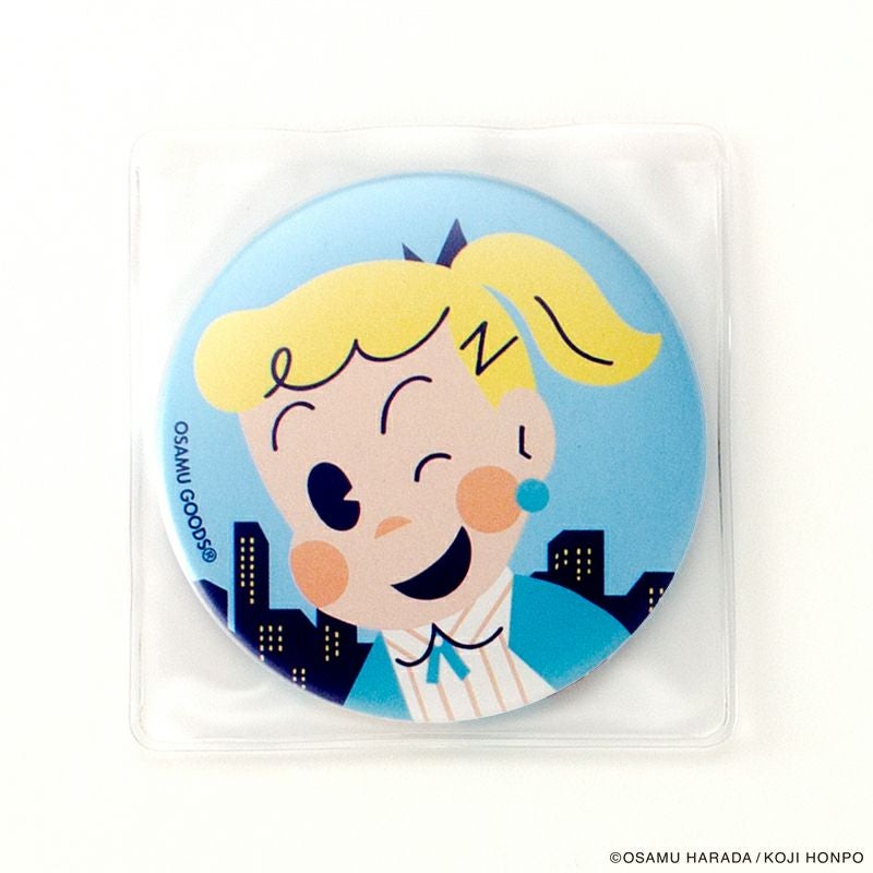 OSAMU GOODS 缶ミラー75π/ジル |イラストレーター原田治氏のグッズの