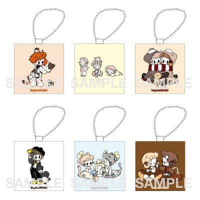 はやしうき　トレーディングミニキャンバスキーホルダー / 全6種（コンプリートBOX）