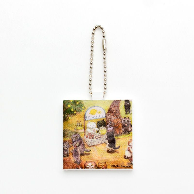 カマノレイコ　ミニキャンバスキーホルダー / レモネード2