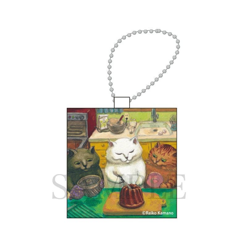 カマノレイコ　ミニキャンバスキーホルダー / クグロフ