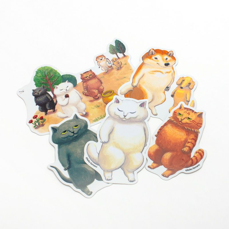 カマノレイコ　ダイカットステッカー / チャオ　全員