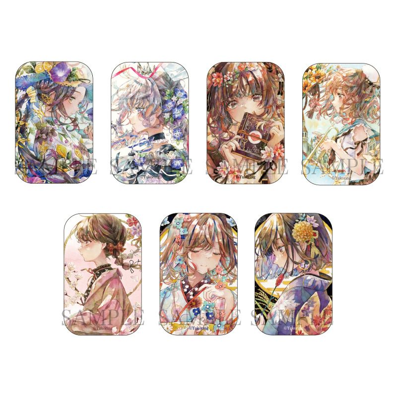 優子鈴　トレーディング缶バッジ/全7種(単品)