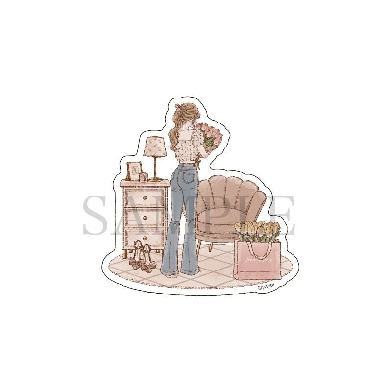 やよい　ダイカットステッカー / A