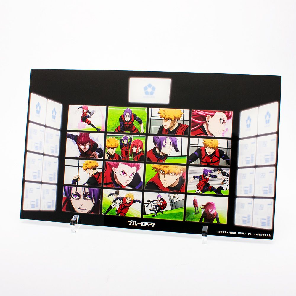 ブルーロック　モニター風アクリルパネル【D】奪敵決戦　千切・國神・玲王ver.　サンプル写真