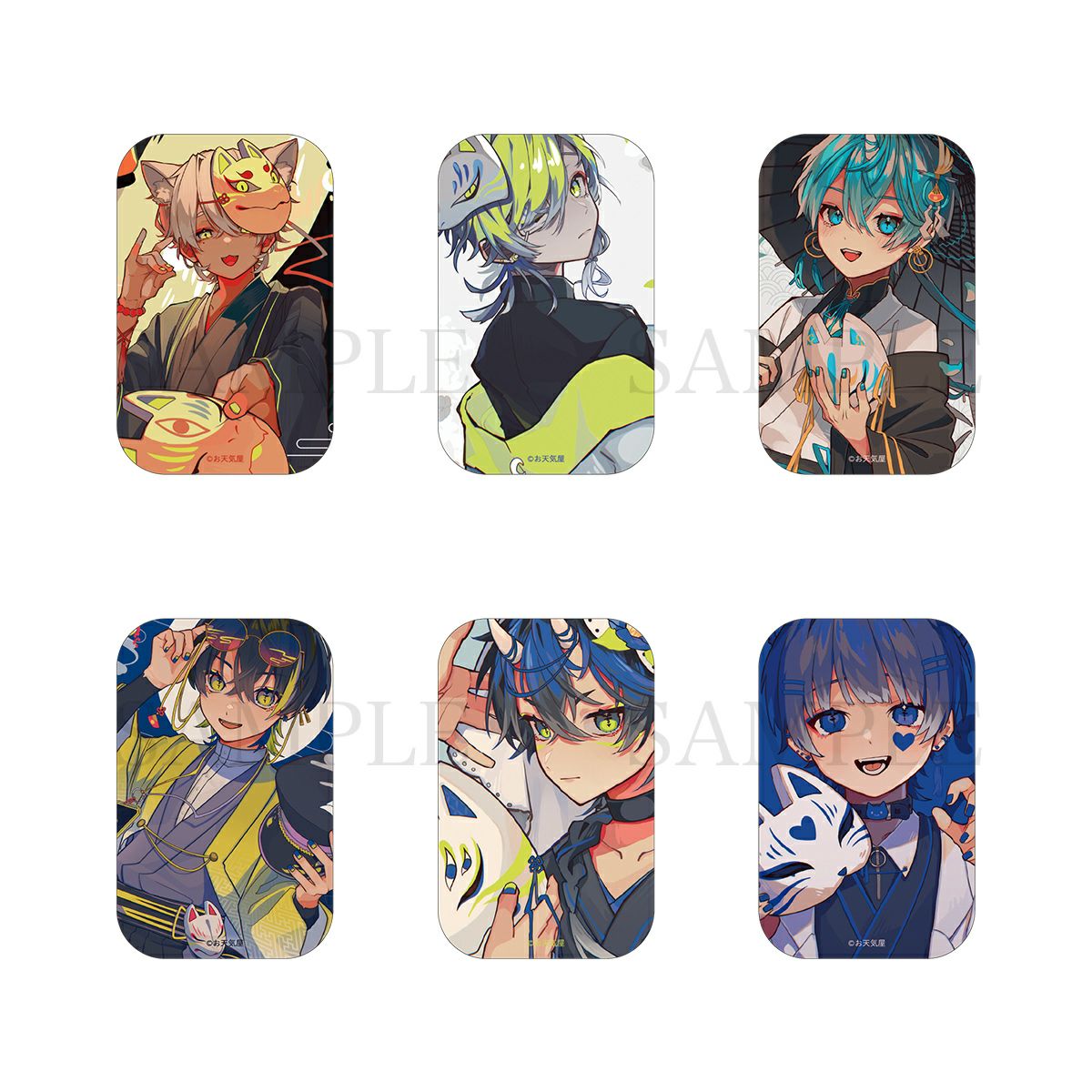 お天気屋　トレーディング缶バッジ / 全6種（単品）