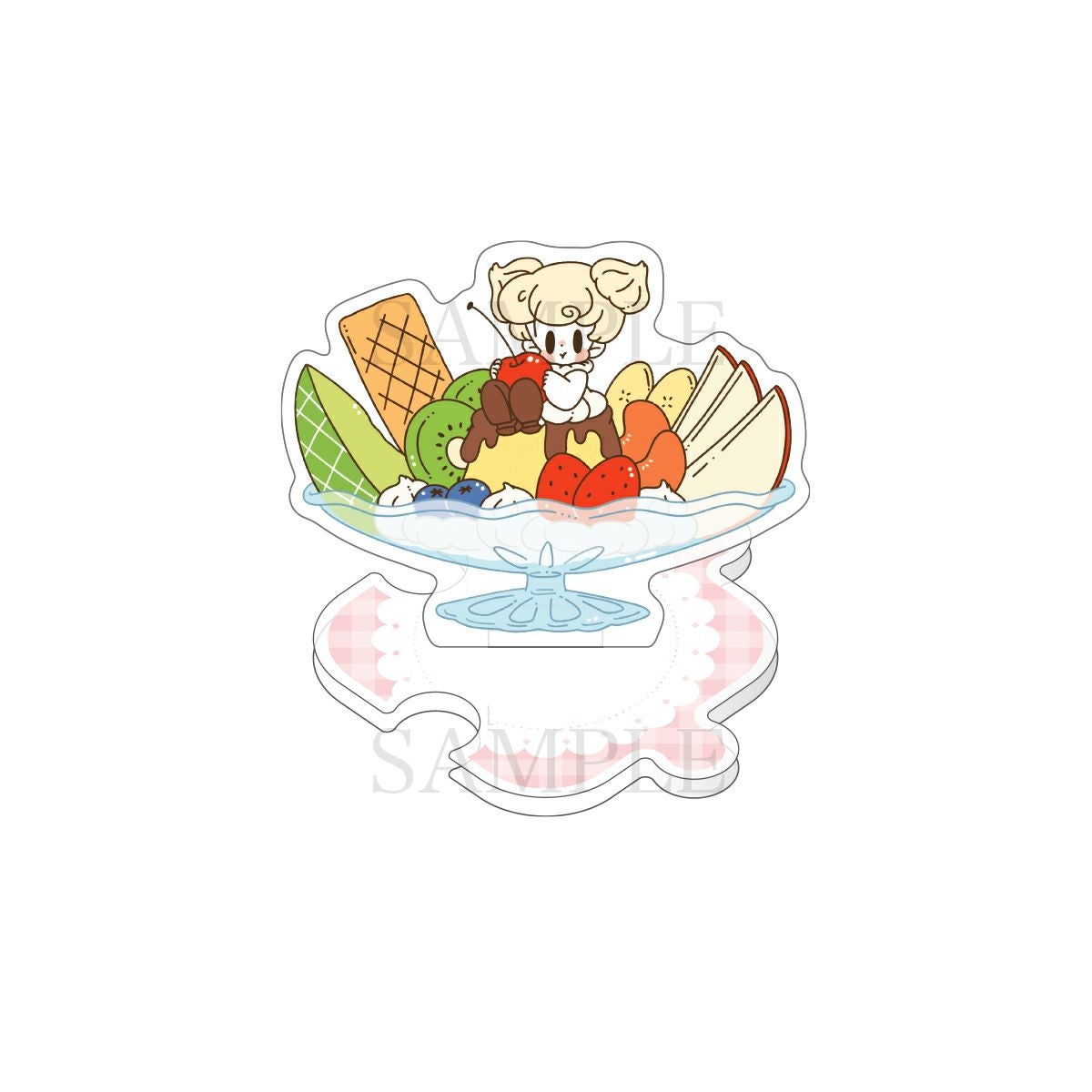 はやしうき　つながるアクリルスタンド / プリンアラモード