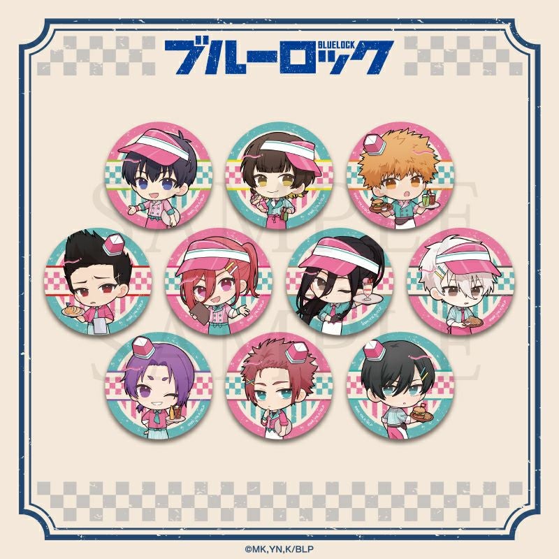 ブルーロック　BLUE LOCK DINERトレーディングミニキャラ缶バッジ / 全10種（単品）