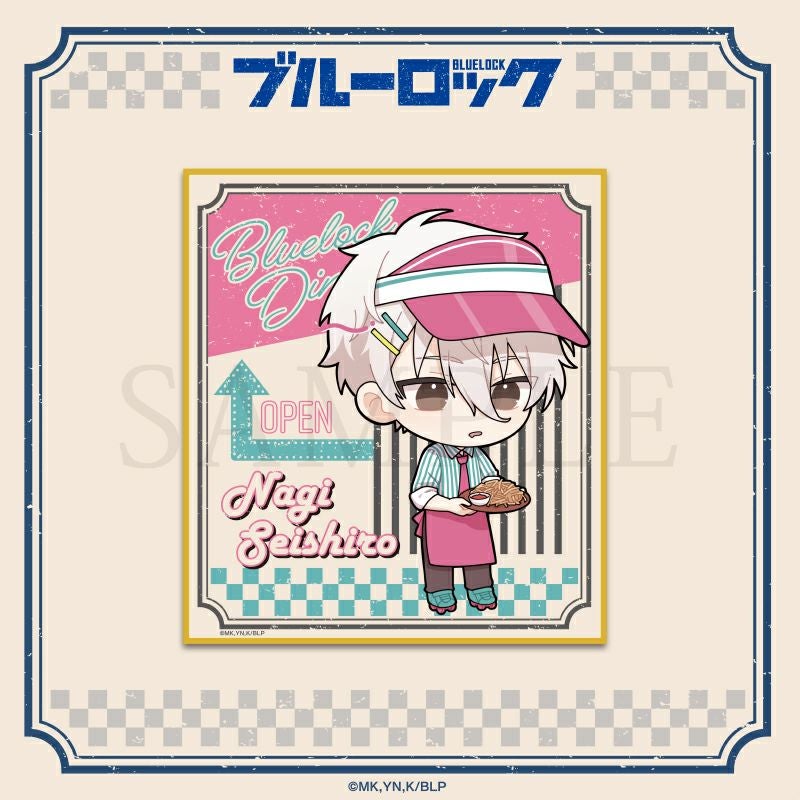 ブルーロック　BLUE LOCK DINERミニ色紙 / 凪 誠士郎