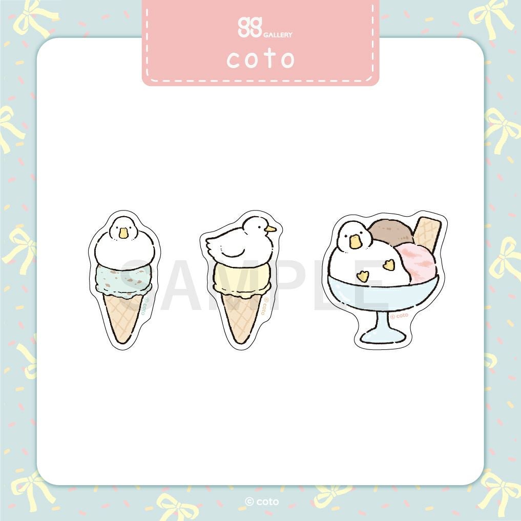 coto ステッカーセット / あひる | coto グッズ通販ならggMART