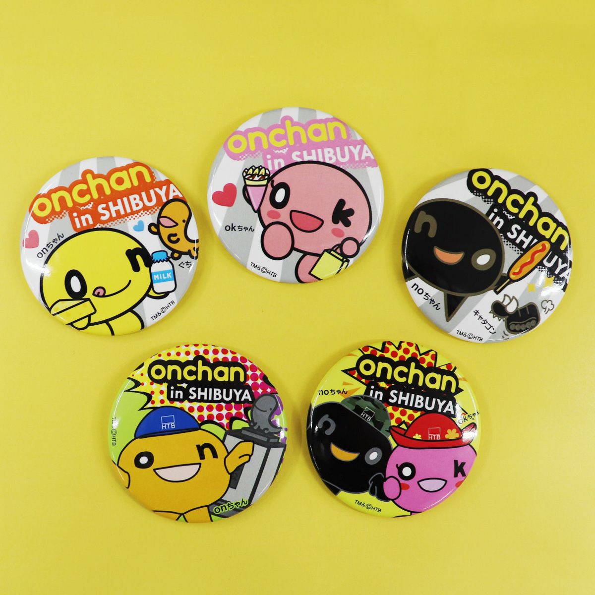 ONちゃんグッズ onちゃん トレーディング缶バッジ 渋谷柄 / 全5種 | onちゃん グッズ