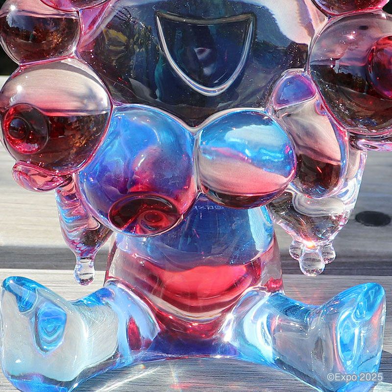 EXPO2025 ミャクミャク クリアフィギュア / レッド×ブルー | EXPO2025